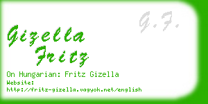 gizella fritz business card